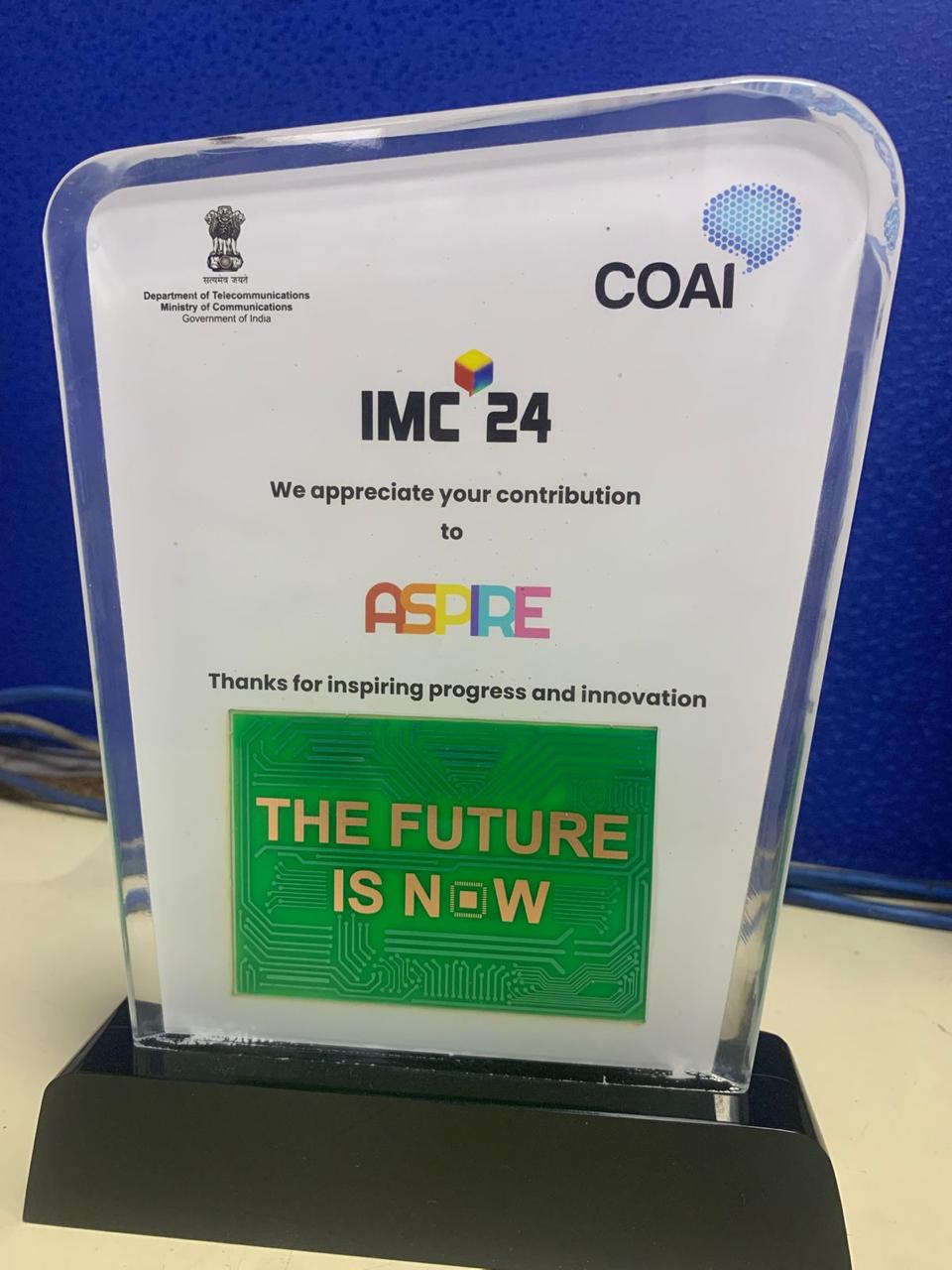 Edispozaa Aspire recognition at IMC 2024